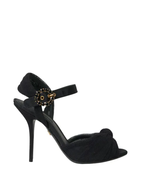 Dolce & Gabbana knotted embellished sandals Black CR1904AO033