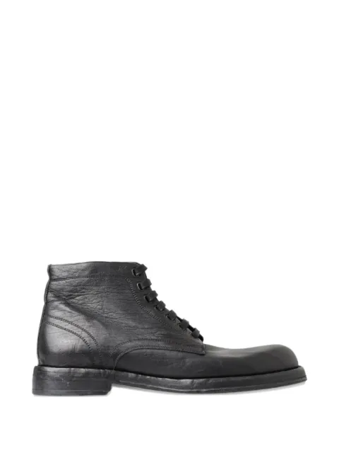 Dolce & Gabbana Perugino lace-up ankle boots Black MV5054