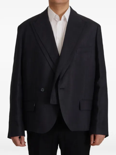 Dolce & Gabbana double-breasted peak-lapel blazer Blue JKT3409