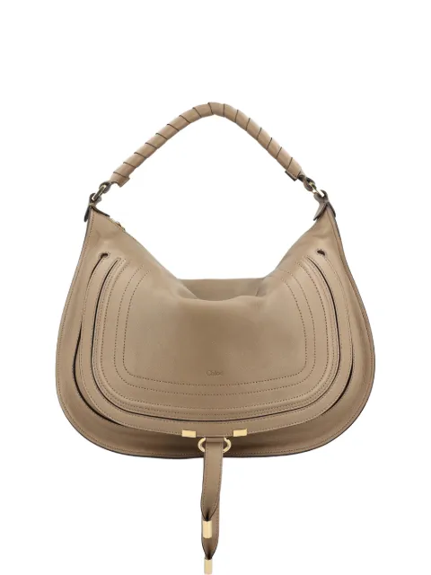 Chloé Marcie saddle-stitch shoulder bag Neutrals CH26SS881R35
