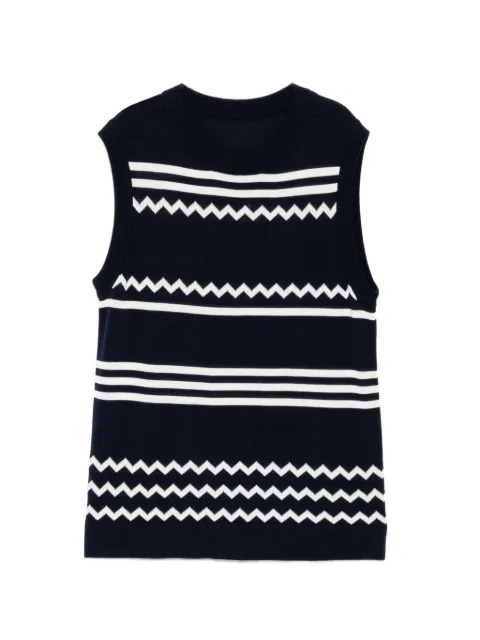 Cynthia Rowley Ziggy knit tank top Blue 26S1TP03KN