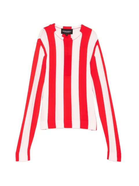 Cynthia Rowley sideline striped sweater Red 26S1TP30KN