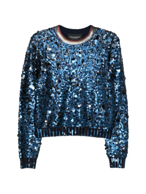 Cynthia Rowley sequin-embellished sweater Blue 26S1TP32KN