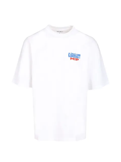 Carhartt WIP Luggage Label graphic-print cotton T-shirt White I036892
