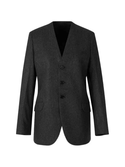 Jil Sander collarless wool blazer Grey J02BN0261J40333