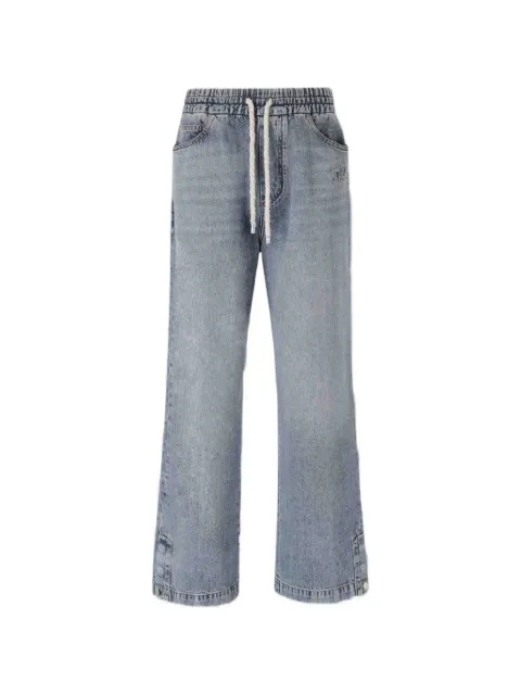 AMIRI drawstring wide-leg jeans Blue AMBMJE1115