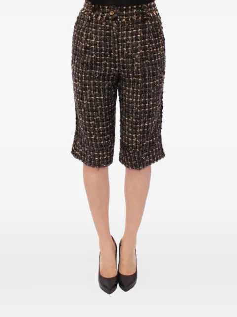 Dolce & Gabbana tweed shorts Black P01052460