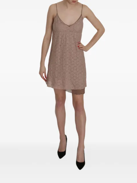 Pink Memories lace spaghetti-strap mini dress Neutrals TSH3475