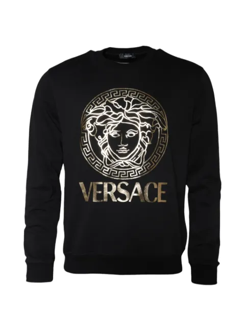 Versace Medusa Greca-print hoodie Black A89516SA234889