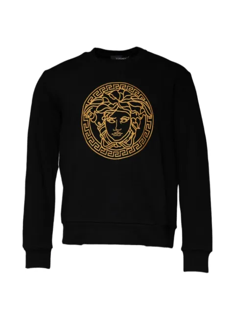 Versace Medusa-embroidered sweashirt Black 10118841A08648
