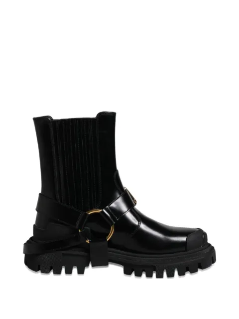 Dolce & Gabbana buckle-detail trekking ankle boots Black A70164AI448