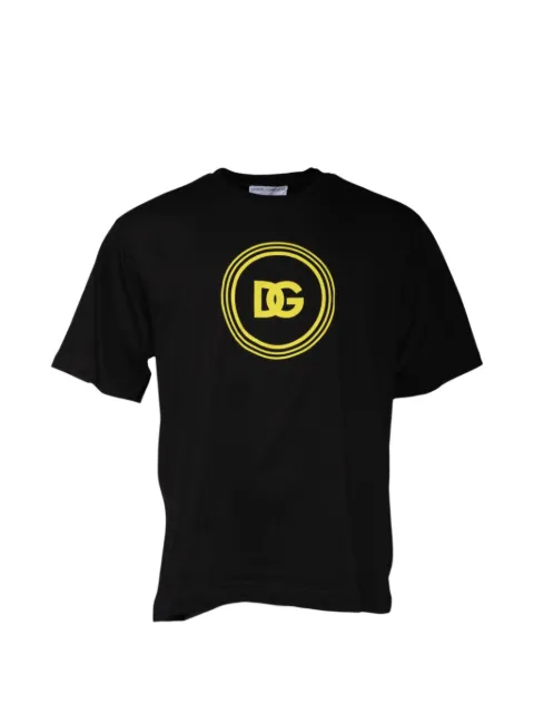Dolce & Gabbana logo-print crew-neck T-shirt Black TSH86707