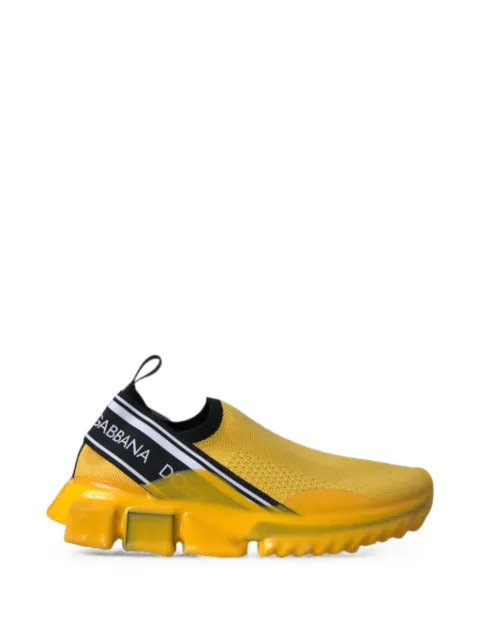 Dolce & Gabbana Sorrento knitted slip-on sneakers Yellow CK1595AK267