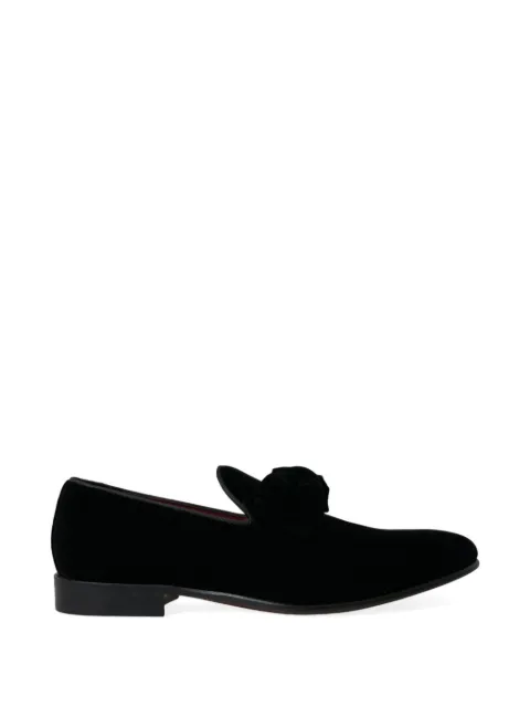 Dolce & Gabbana velvet loafers Black A50339B9L54