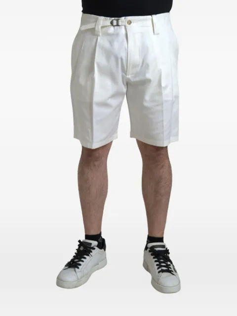 Dolce & Gabbana pleated buckled shorts White PAN74846