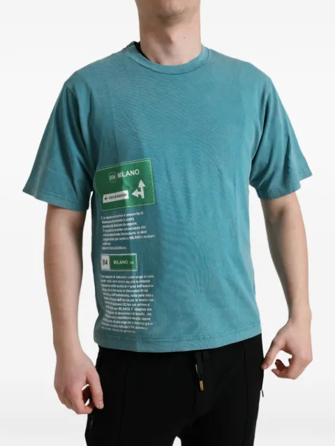 Dolce & Gabbana Milano graphic-print T-shirt Blue TSH84642