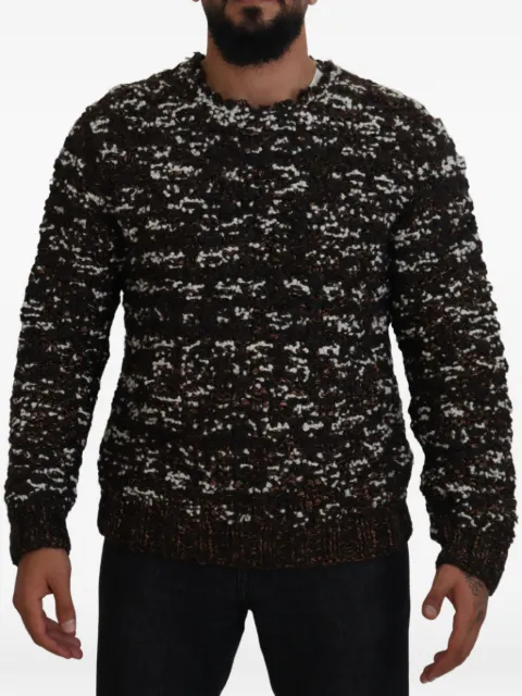 Dolce & Gabbana Fatto A Mano speckled sweater Brown TSH83881