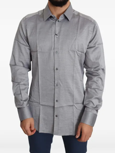 Dolce & Gabbana slim-fit shirt Grey G5EJ0TFMRBJ
