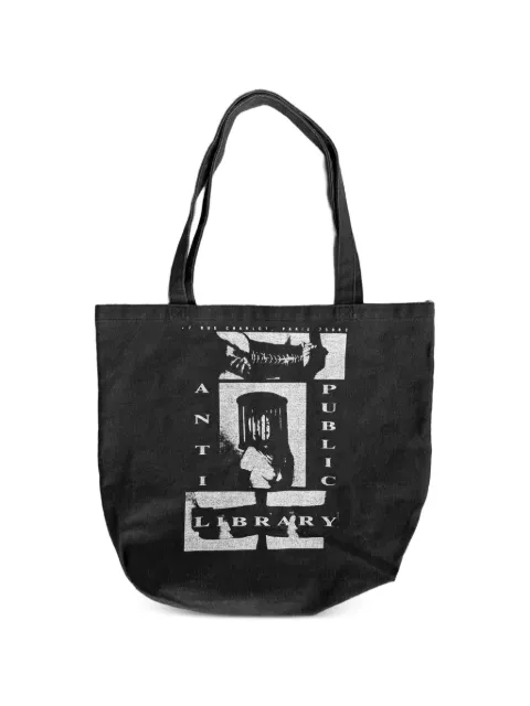 Enfants Riches Déprimés graphic-print denim tote bag Black ERD002