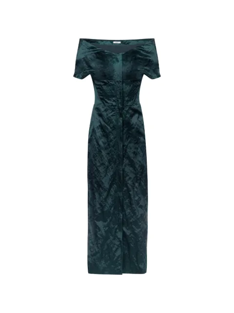 FFORME Kaley crinkled-finish dress Green FF00745CO2516