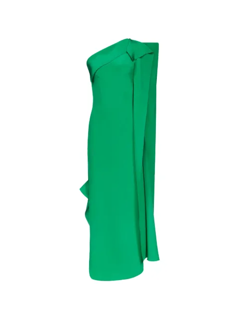 FFORME Andie draped-detail dress Green FF00764SI2515