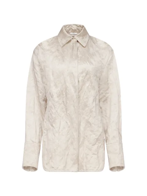FFORME Ozzy crinkled-effect shirt Neutrals FF00781CO2516