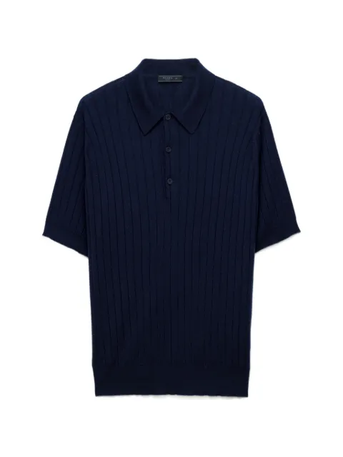 Prada cashmere and silk polo shirt Blue UMF342SOOO194H