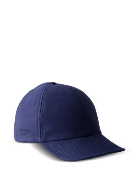 Prada old cotton satin baseball cap Blue 2HC5042GCE