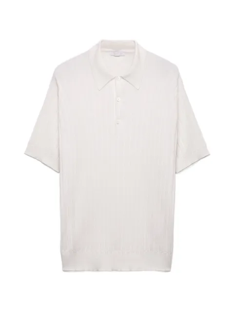 Prada cashmere and silk polo shirt Neutrals UMF342SOOO194H