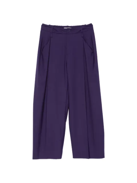 Issey Miyake pleated wide-leg trousers Purple IM66FF517
