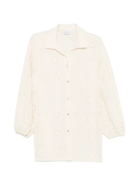 COTAZUR broderie anglaise sequin-embellished shirt Neutrals CMC61149
