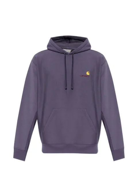 Carhartt WIP American Script logo-detail hoodie Purple I028279