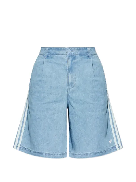 adidas side-stripe denim shorts Blue KX11920