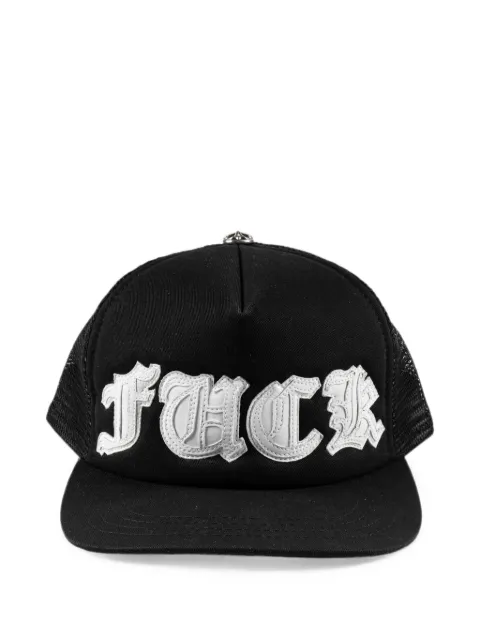 Chrome Hearts letter-patch trucker hat Black CHRM1301