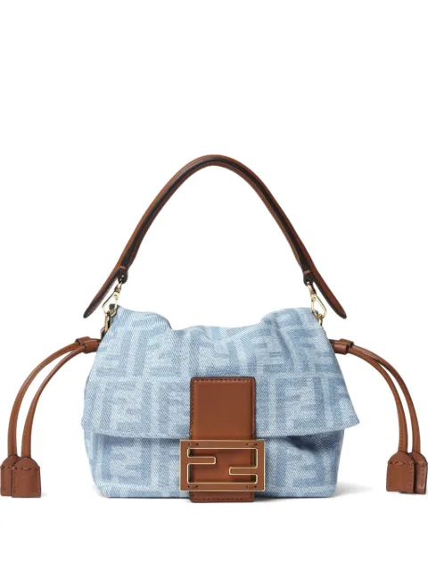 FENDI small Mamma Baguette tote bag Blue 8BS105AY6Q