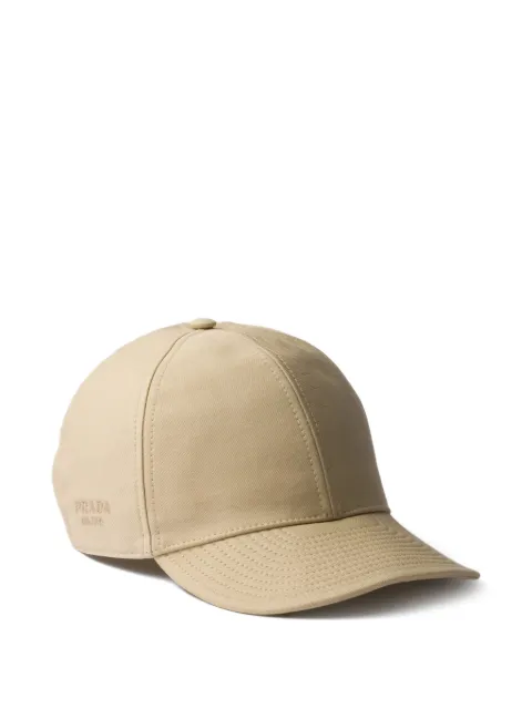Prada old cotton satin baseball cap Neutrals 2HC5042GCE