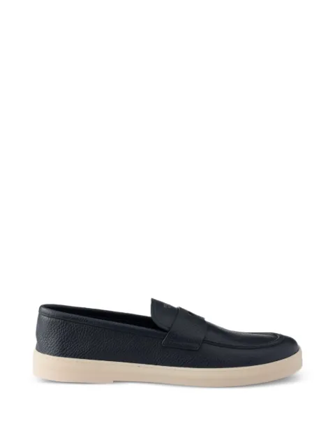 Prada leather loafers Blue 2DG166FG000013