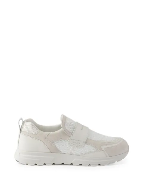 Prada Prax mesh fabric and leather loafers White 2DE163FG0003ZM0