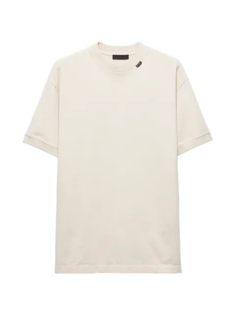 Prada short-sleeved cotton T-shirt Neutrals UJN04ASOOO195B