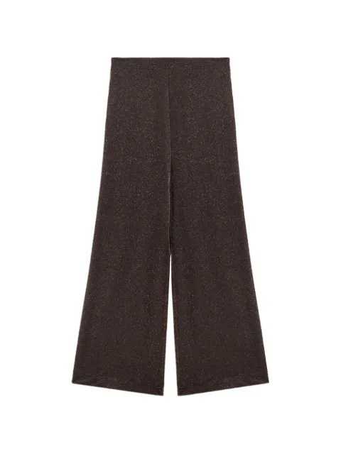MOMONÌ Marajo lurex-jersey palazzo pants Brown 266MMOPA02126656MO