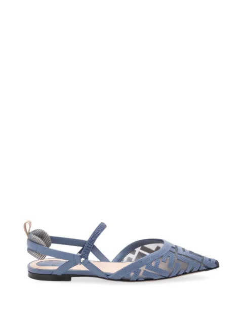 FENDI Colibrì FF-motif pumps Blue 8J8559AY0M
