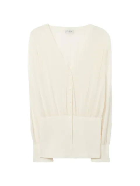 House Of Dagmar sheer-knit cardigan White 261F502