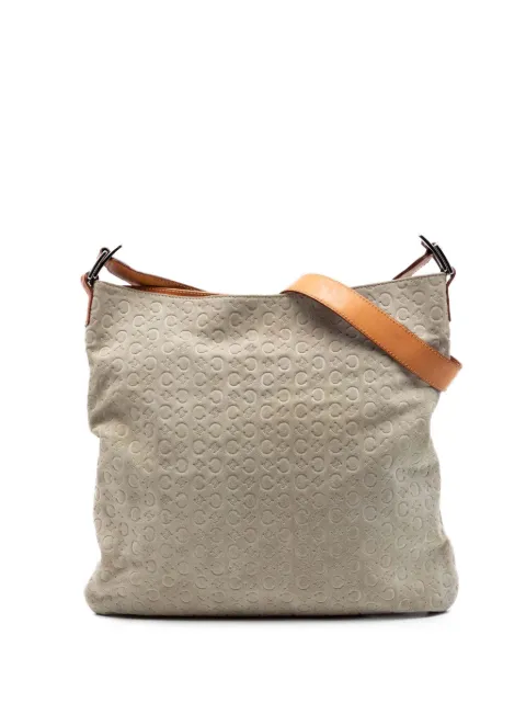 Celine Pre-Owned 2000 C Macadam Suede crossbody bag Grey UPRUYTPE58P7MOHH