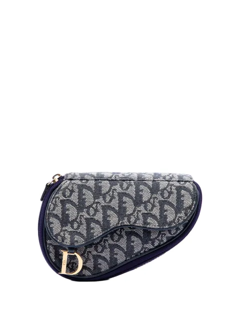 Christian Dior Pre-Owned 2000 Diorissimo Canvas Saddle pouch Blue P22DZ0HO3T6XL7NQ