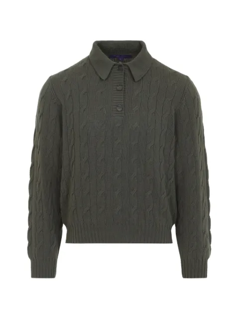 Ralph Lauren Collection cable-knit cashmere sweater Green 290P21569001