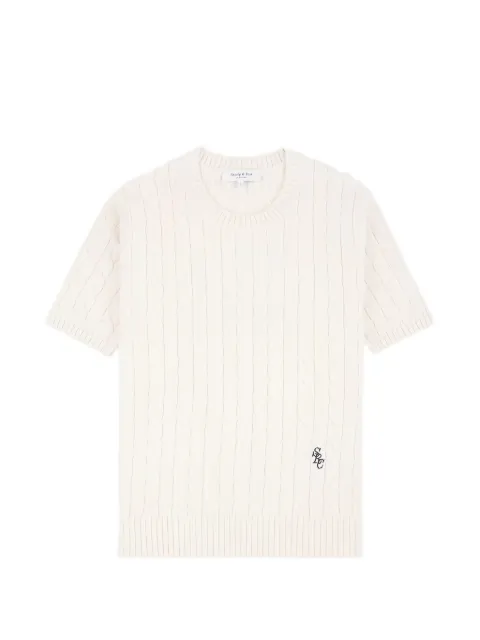 Sporty & Rich SRC cable-knit sweater White TO09976302WH37