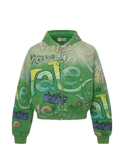 Vale Spearmint zip-up hoodie Green VAL220