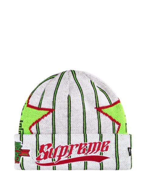 Supreme x New Era star-print beanie hat White SU27666
