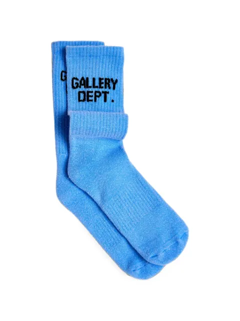 GALLERY DEPT. logo-print ribbed socks Blue GD140