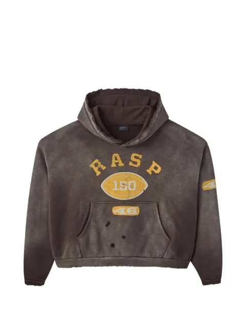 GV Gallery distressed-design graphic-print hoodie Brown GV029